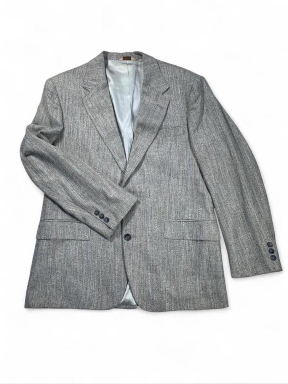 Hunt Valley Men's Gray and Pastel Textured Sport Coat Classic Tailored Style 35R